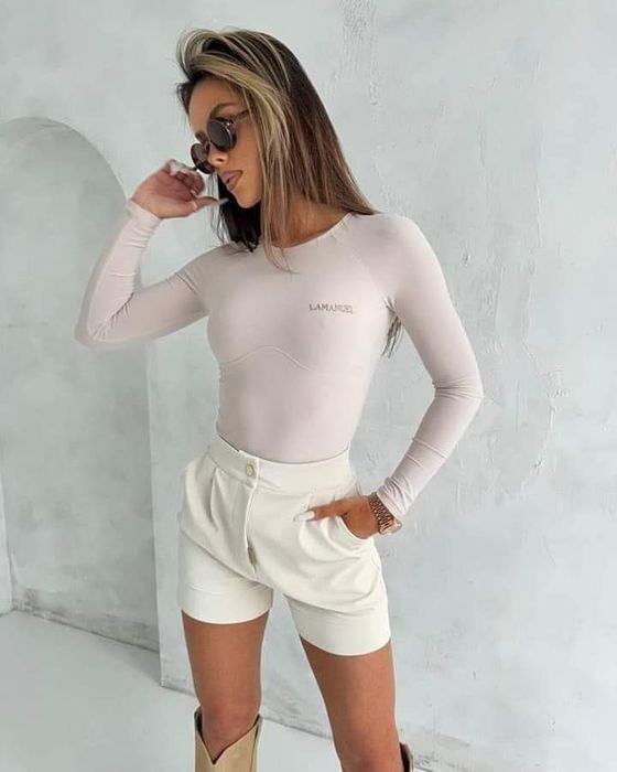 Body LaManuel Bang XS S M L czarne beżowe biale