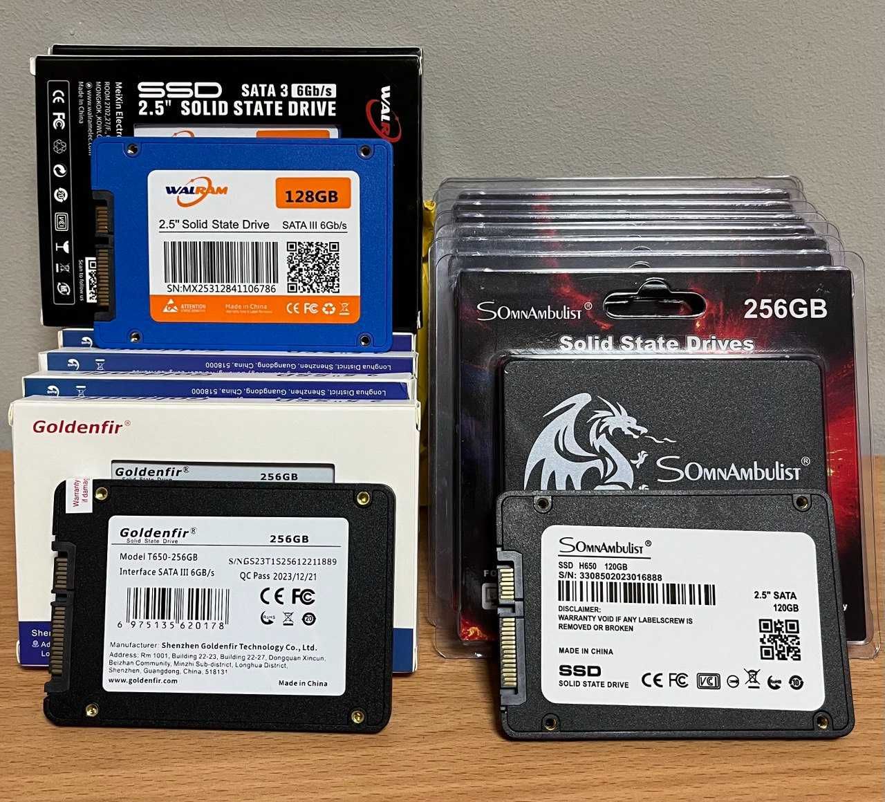 Нові! SSD 120/128/240/256/512/1000(1TB) GB. (+Windows)