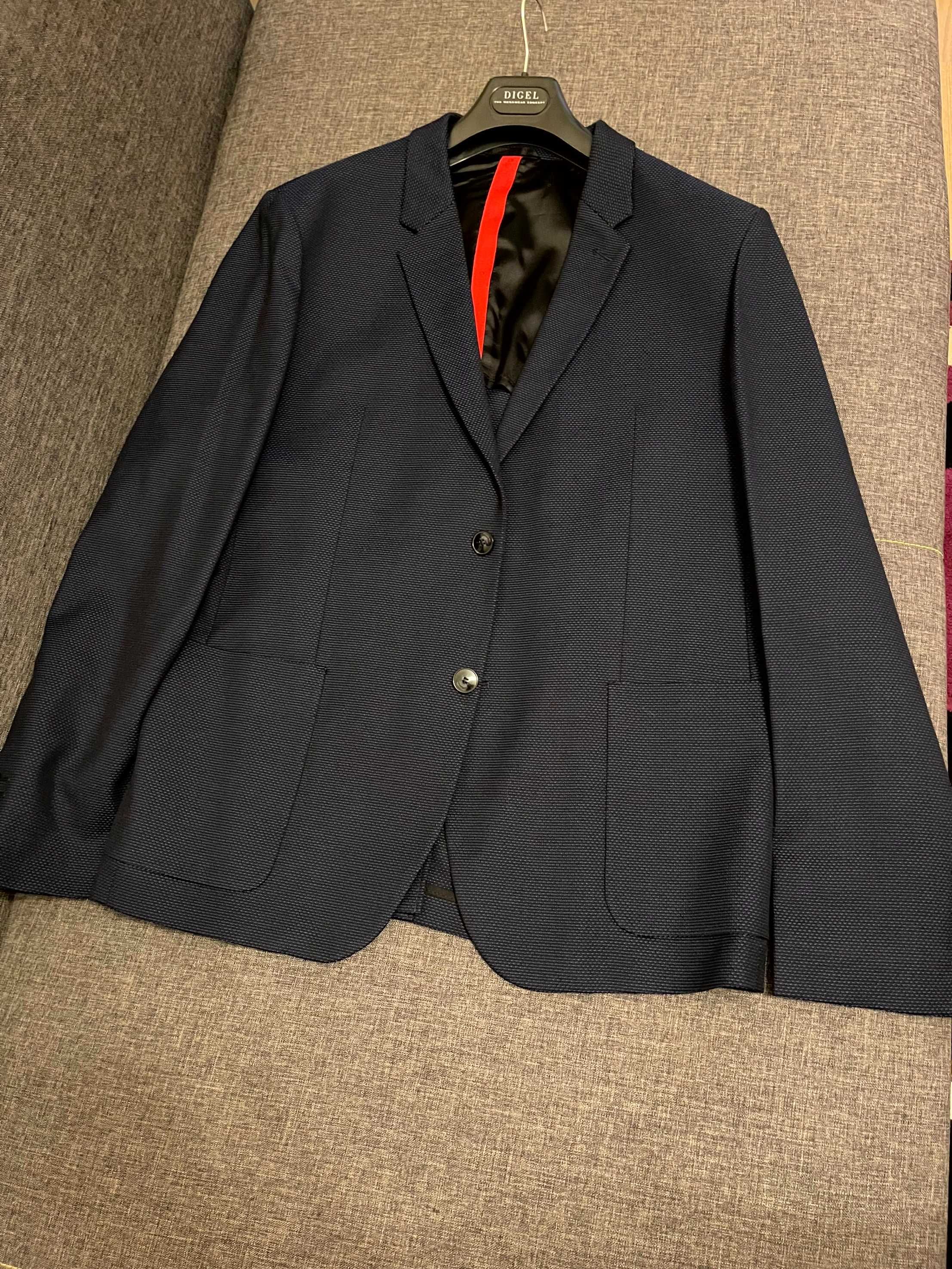 HUGO BOSS marynarka - niebieski, roz. 54 (oryginał)