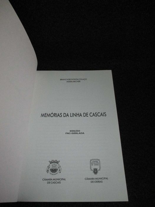 Livro Memórias da linha de Cascais Branca Gonta Colaço Maria Archer