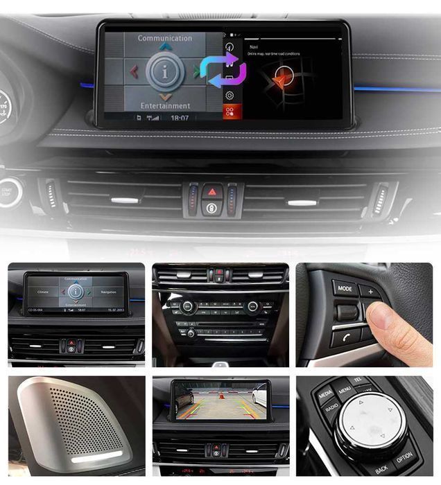 Radio nawigacja BMW X5 F15 X6 F16 CarPlay Android DSP NBT