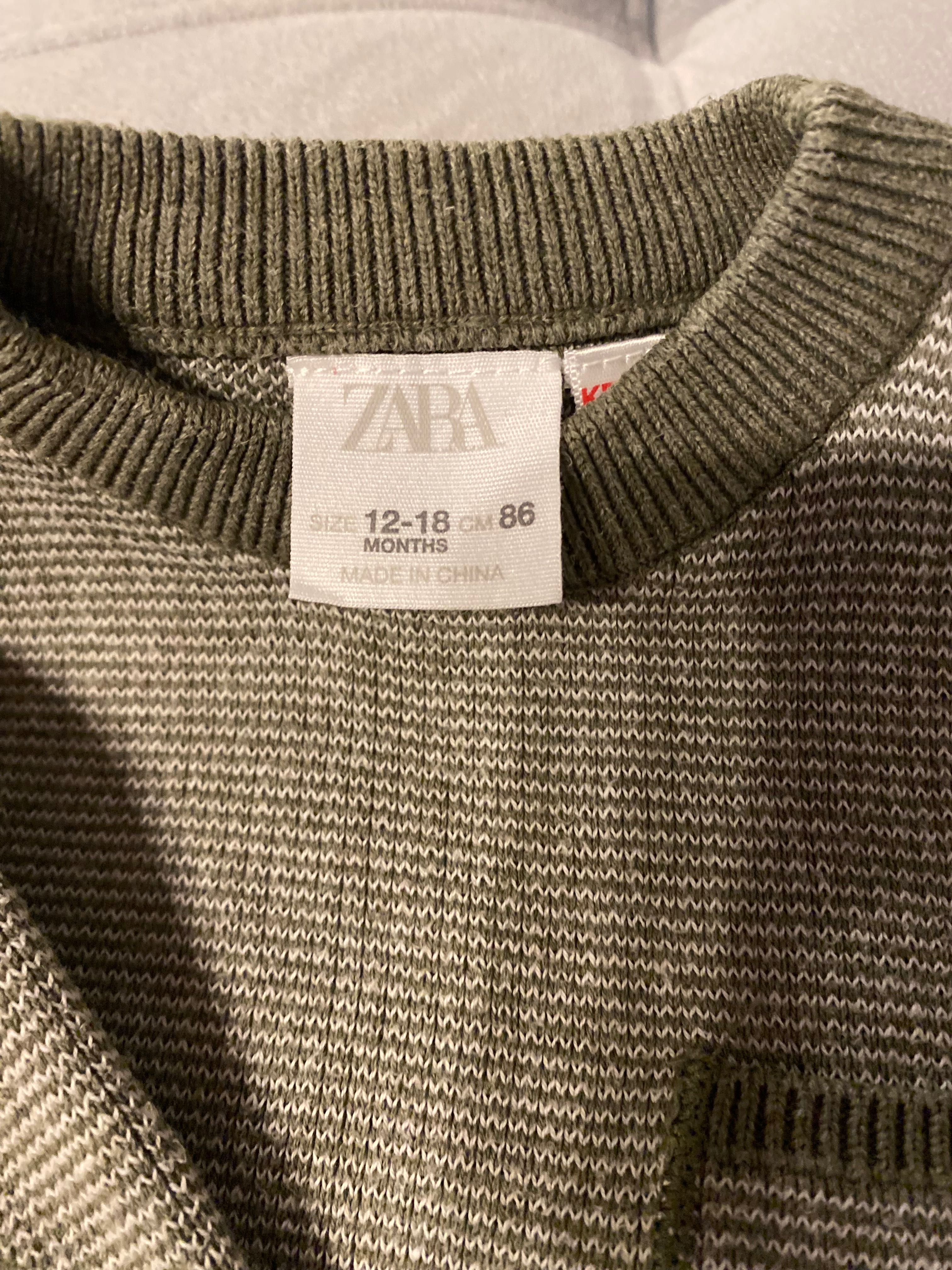 Sweter Zara 86 stan idealny zielony