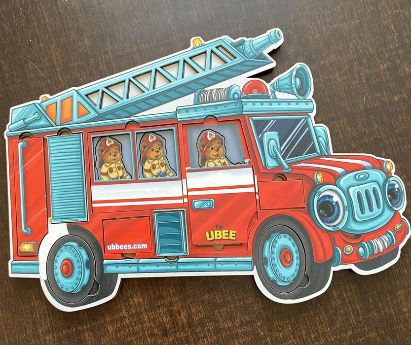 Деревʼяні пазли Пожежна машина
