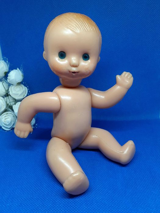 Яша Загорская ф-ка кукла пупс рельефный ссср винтаж на резинках