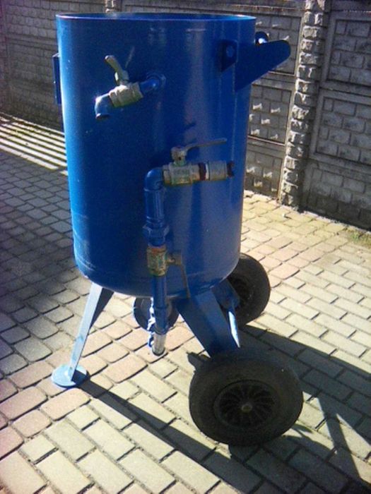 Piaskarka  Clemco 200 l  oczyszczarka zestaw do piaskowania