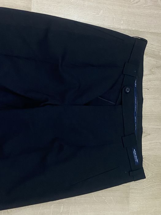 Westbury 50 L męskie spodnie czarne eleganckie wełna