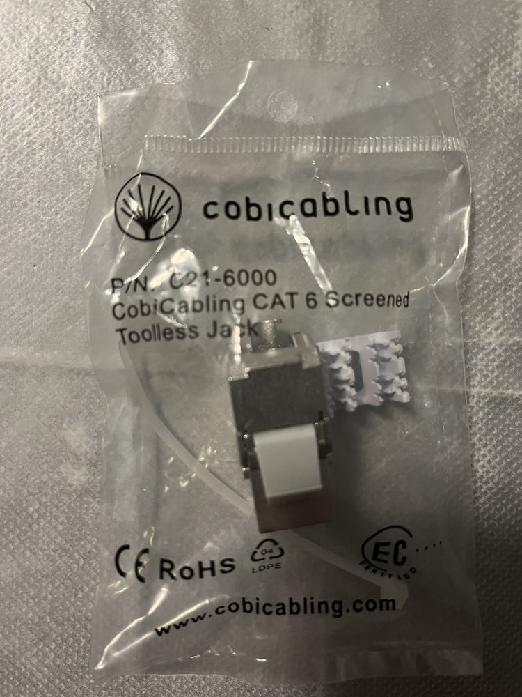 Gniazdo keystone RJ45 kat.6