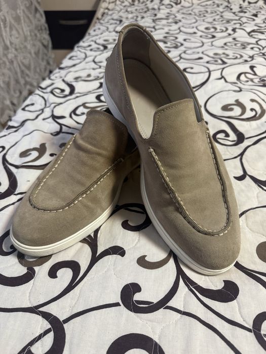 Мужские лоферы замш