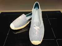 Espadryle damskie jeansowe FLAMING rozm. 38