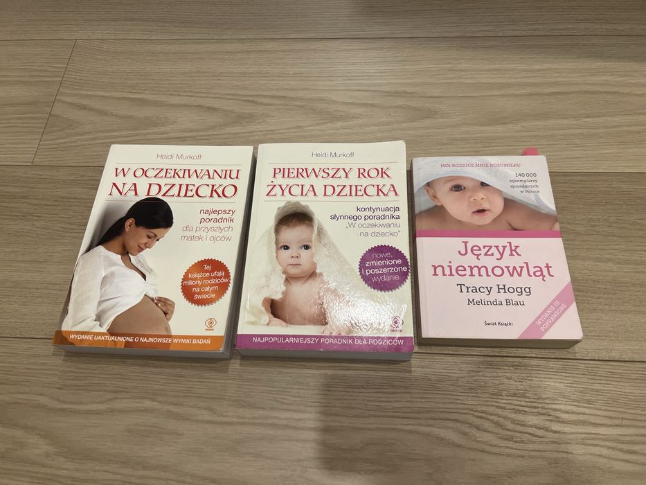 Ksiazki dla przyszlych mam Heidi Murkoff, Tracy Hogg