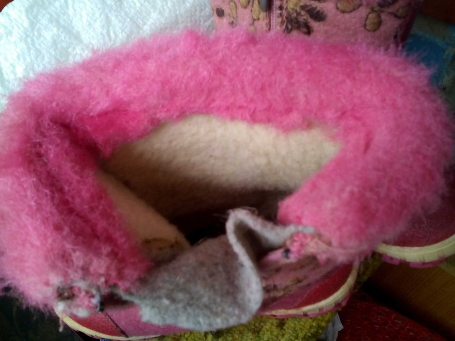 Тёплые валянки для девочки