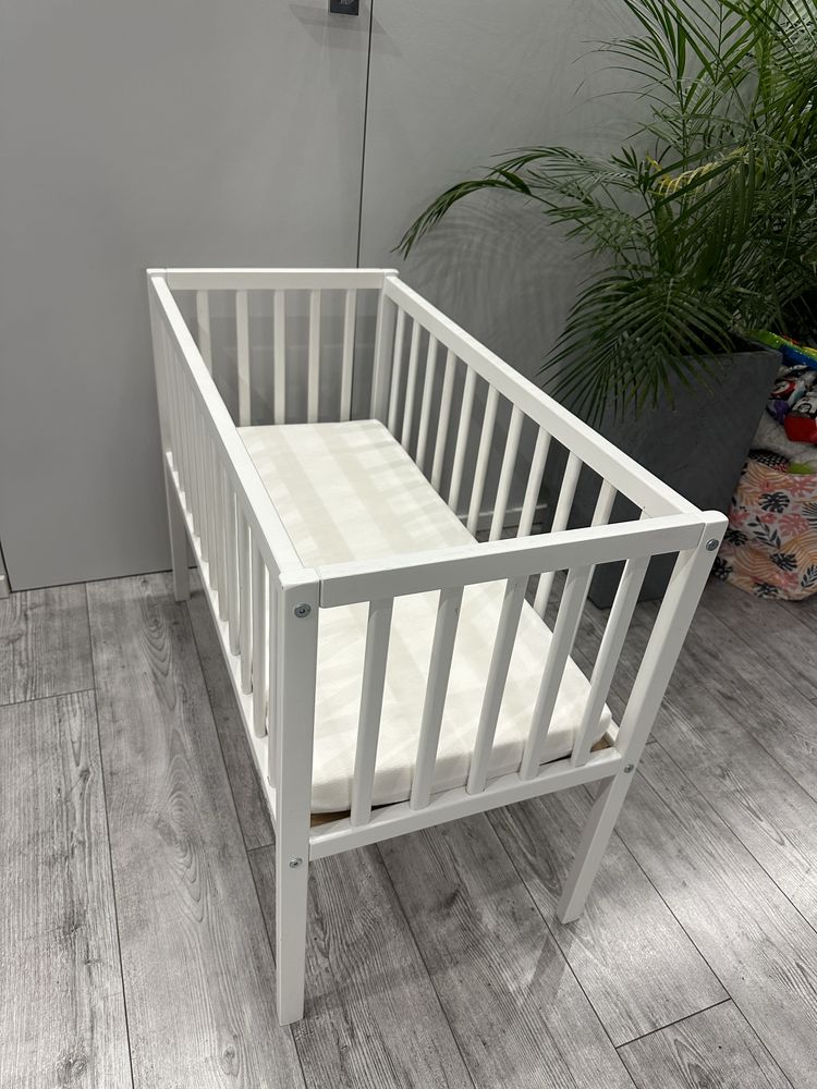 Woodies Mini-łóżeczko Bedside Crib 90×40 + materac premium