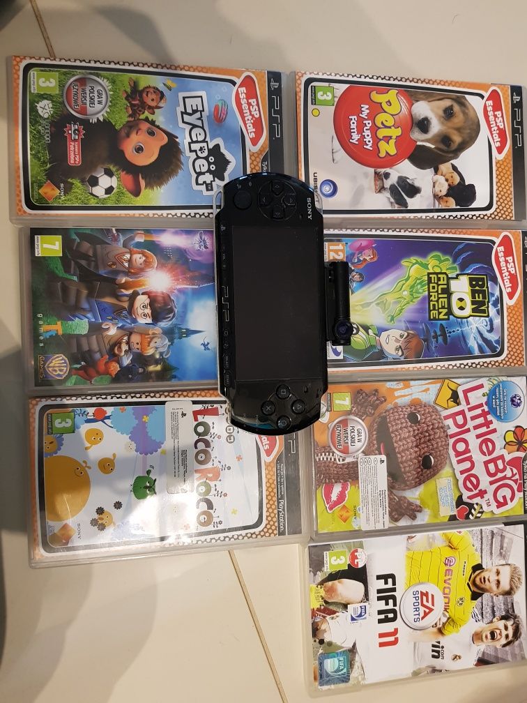 Sony PSP z kamerą.