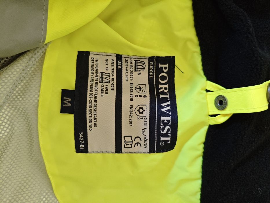 Kurtka ostrzegawcza robocza Portwest S427 rozm M, logo MAN