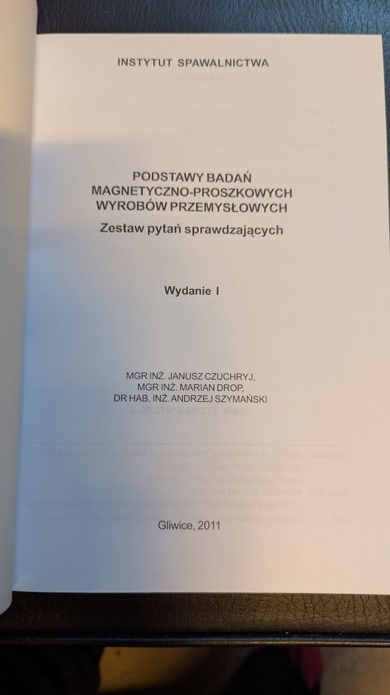 Podstawy badań magnetyczno-proszkowy MT - zestaw pytań #1