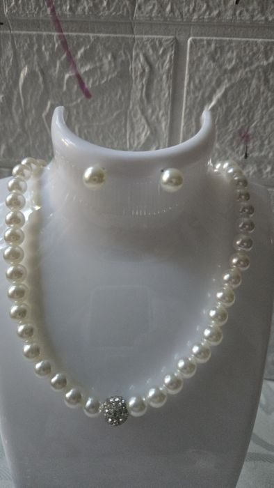 Ślubny Komplet Biżuterii Perły