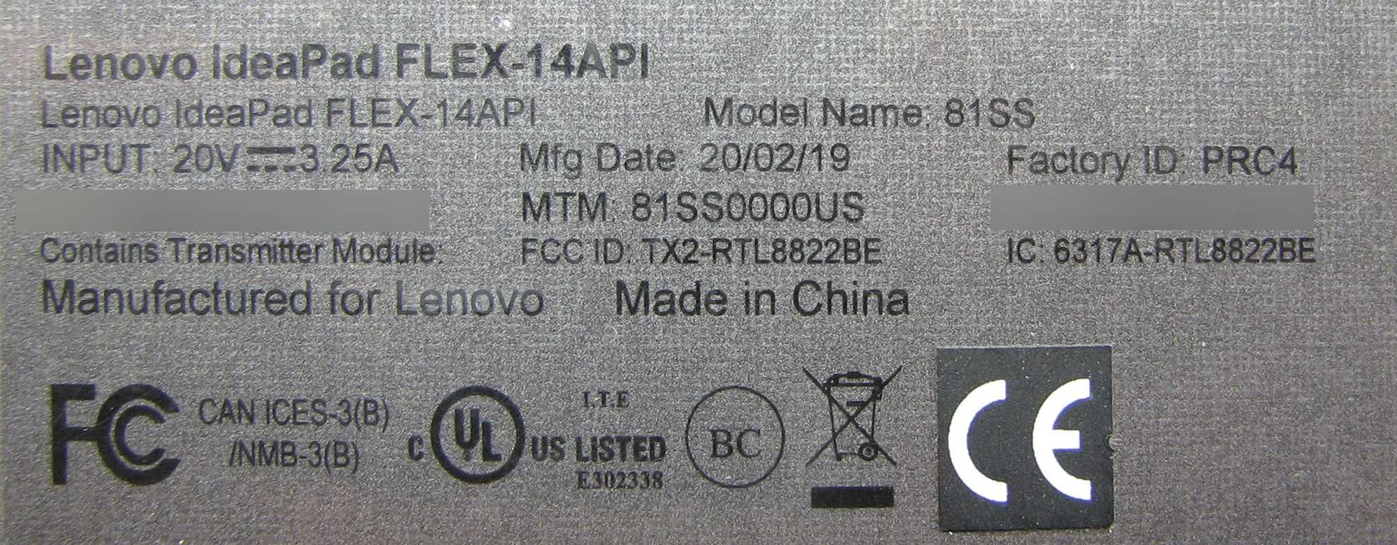Moduł USB czytnik SD włącznik LS-H081P Lenovo IdeaPad Flex-14API