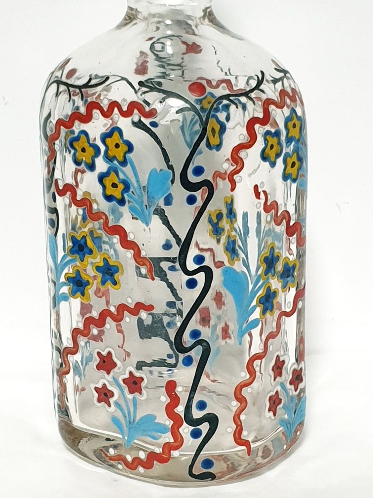 Lindissimo antigo frasco esmaltado à mão