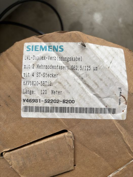 Siemens LWL-Duplex-Verbindungskabel 6XV1820-5BT12 – 120 m