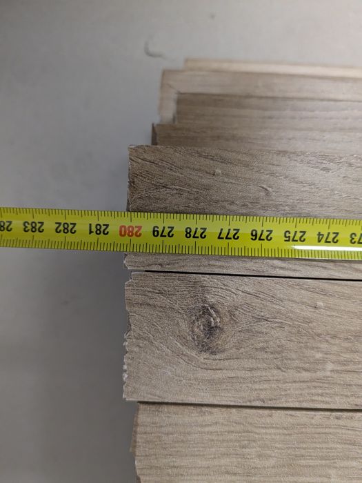 Lamele Lamelki drewniane Dąb nowe ścienne 280cm okleina MDF solidne