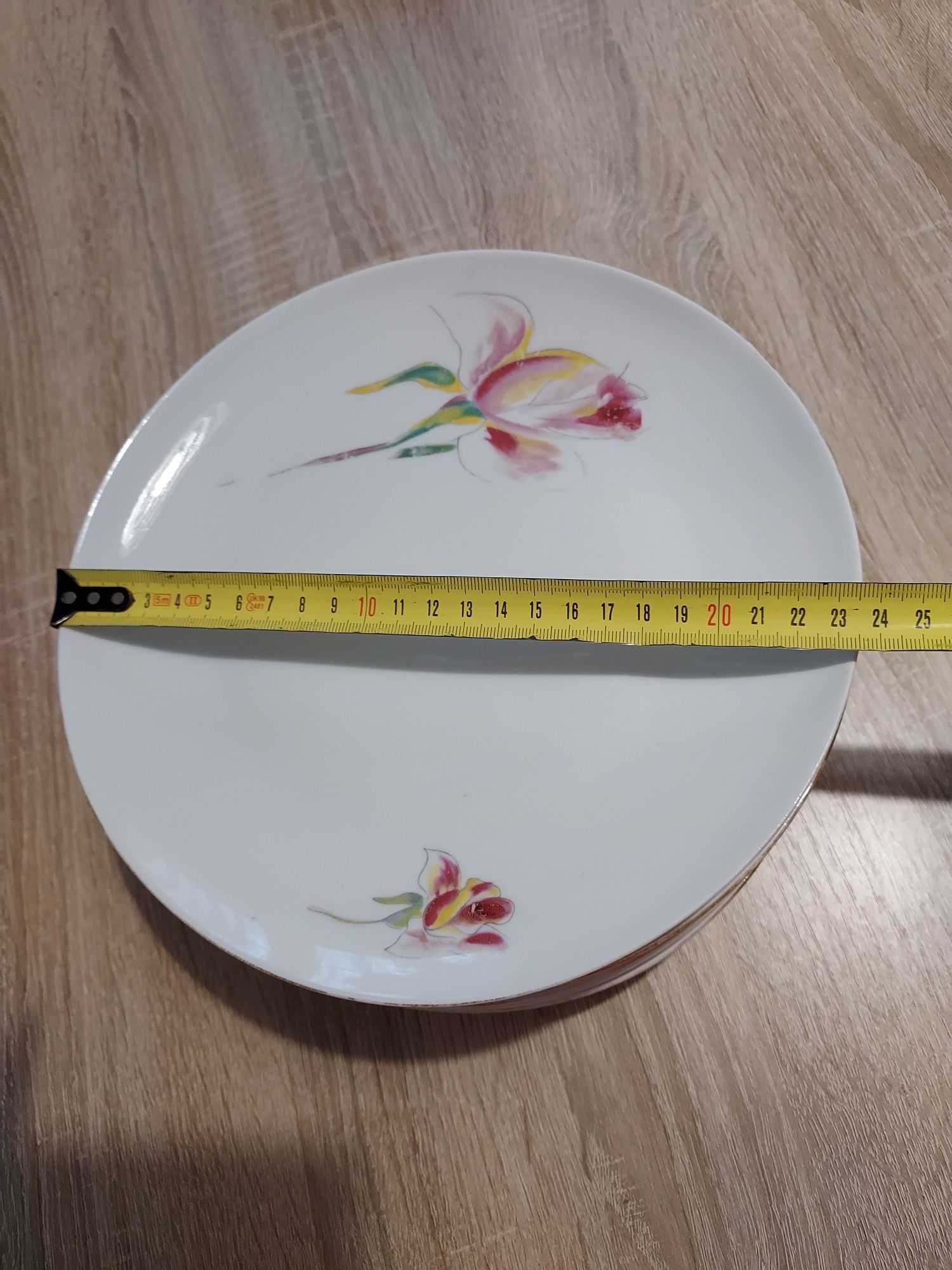 Talerze obiadowe porcelana prl ZPS Karolina i  sosjerka gratis