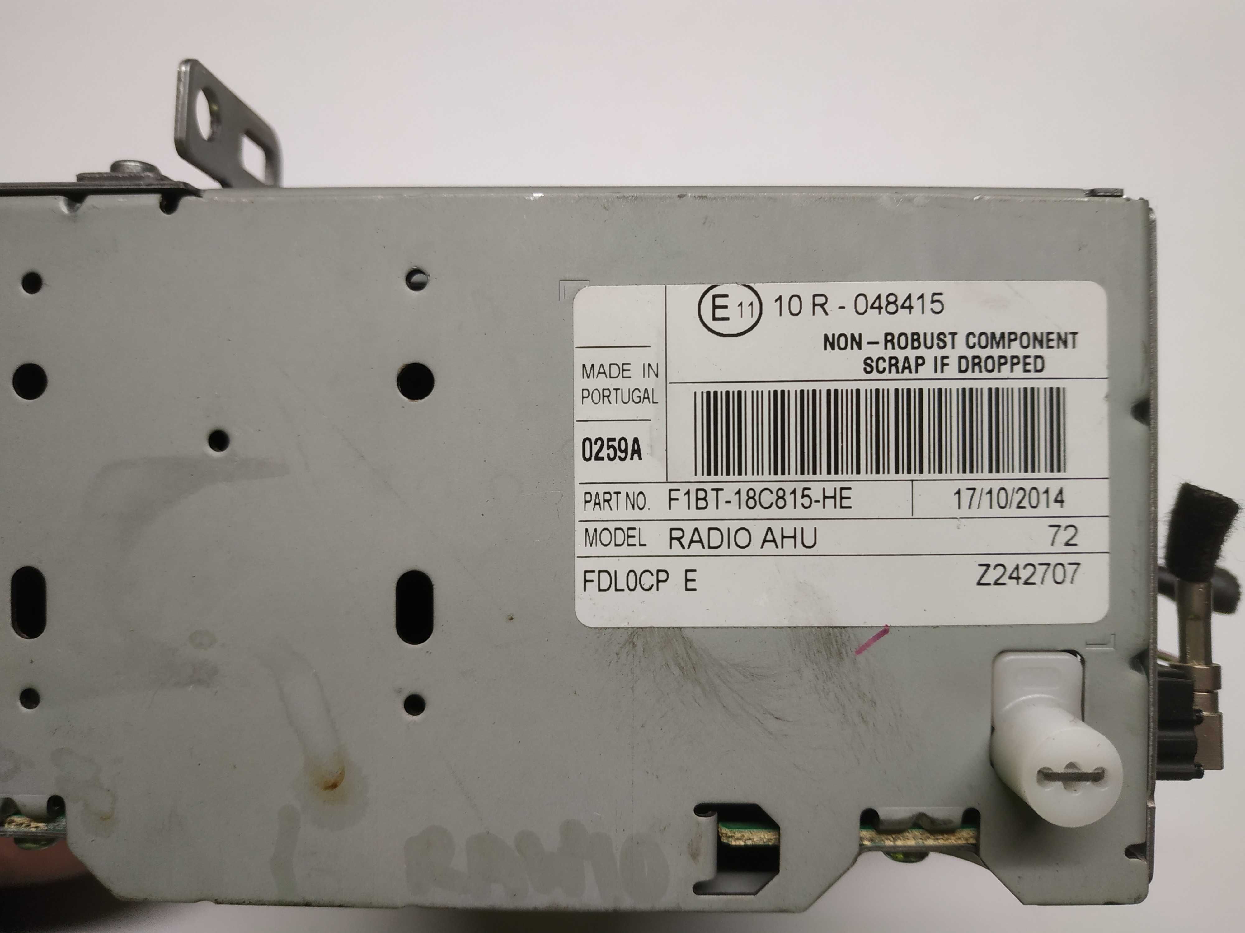 Ford Custom Transit Connect BK2 V362 CD nawiew stereo radio panel