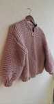 Sweter Bomber 100%wełna. Handmade.