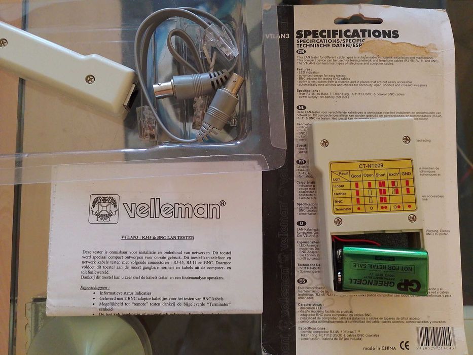Lan Tester / Testador Cabos de Rede e Cabo Coaxial