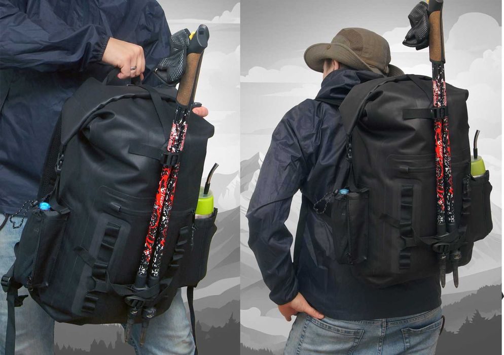 Plecak na kajak packraft motocykl lekki TPU 30l wodoszczelny 100% IPX7