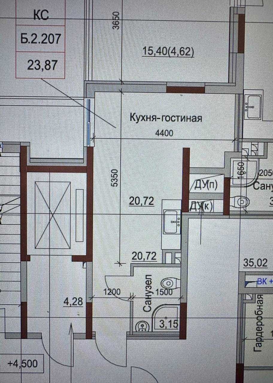 Продам студію в елітному будинку Пространство на Дачній, 23.87 кв.м.