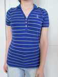 Ralph Lauren bluzka koszulka polo złote paski  XS S 34 36