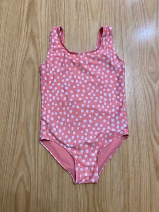 Купальник в горошек TU на 7 лет рост 122, цвет коралловый