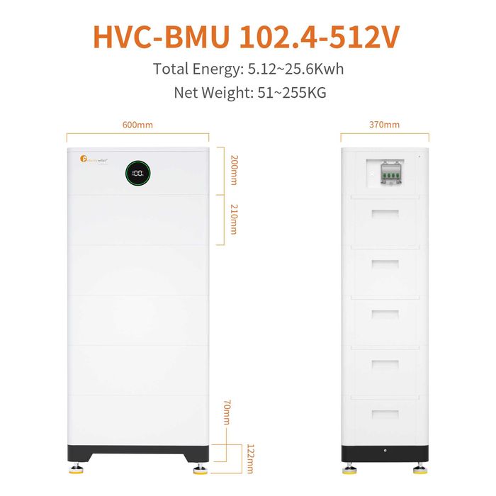 Magazyn energii 5,12KWh Wysokonapięciowy LiFePo4 HVC96050 Felicity ESS