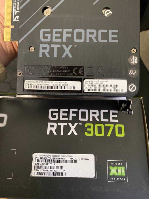 Відеокарта Geforce rtx 3070 gamingpro 8gb gddr6 256-bit