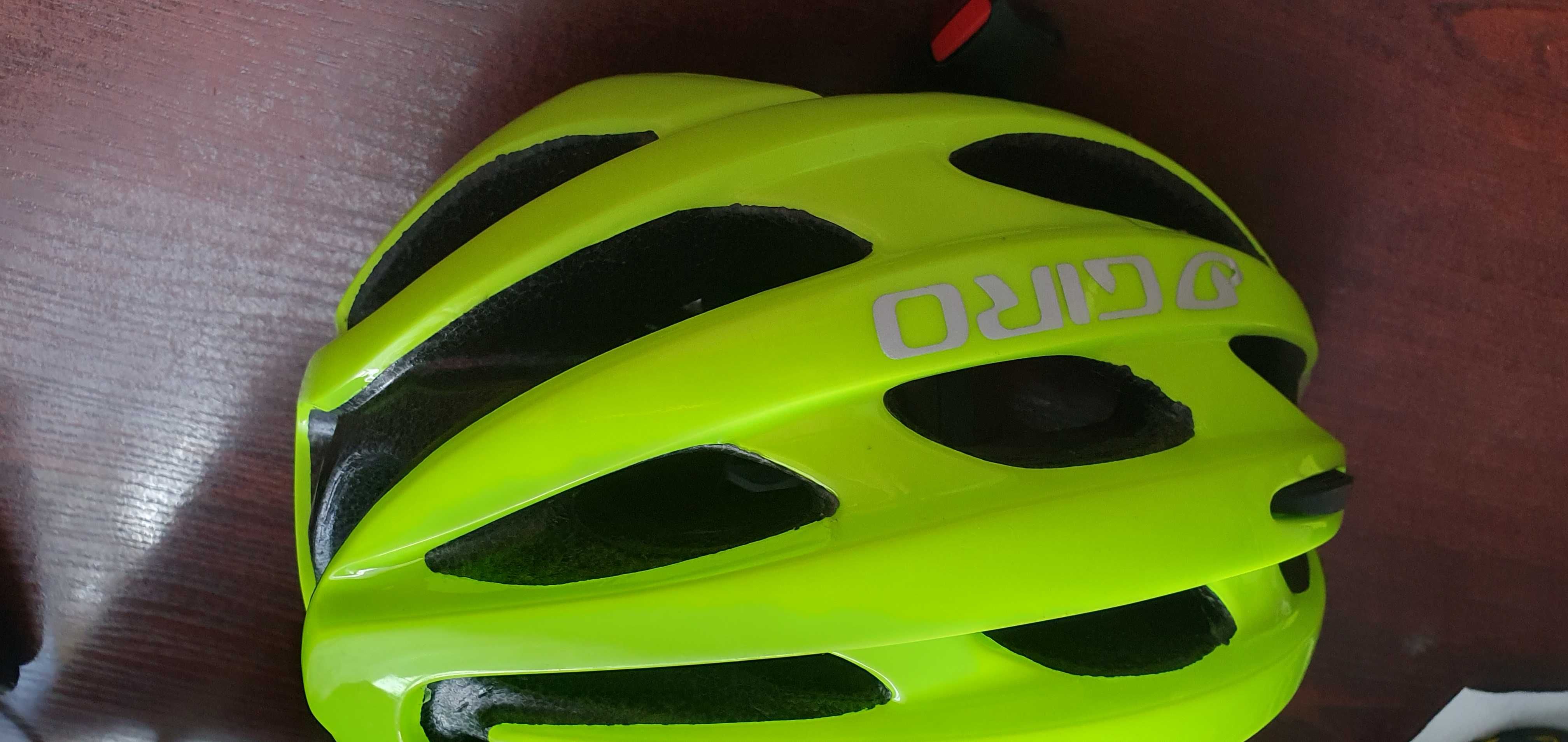 Kask  rowerowy Giro  szosa 54-61 żółty  314g