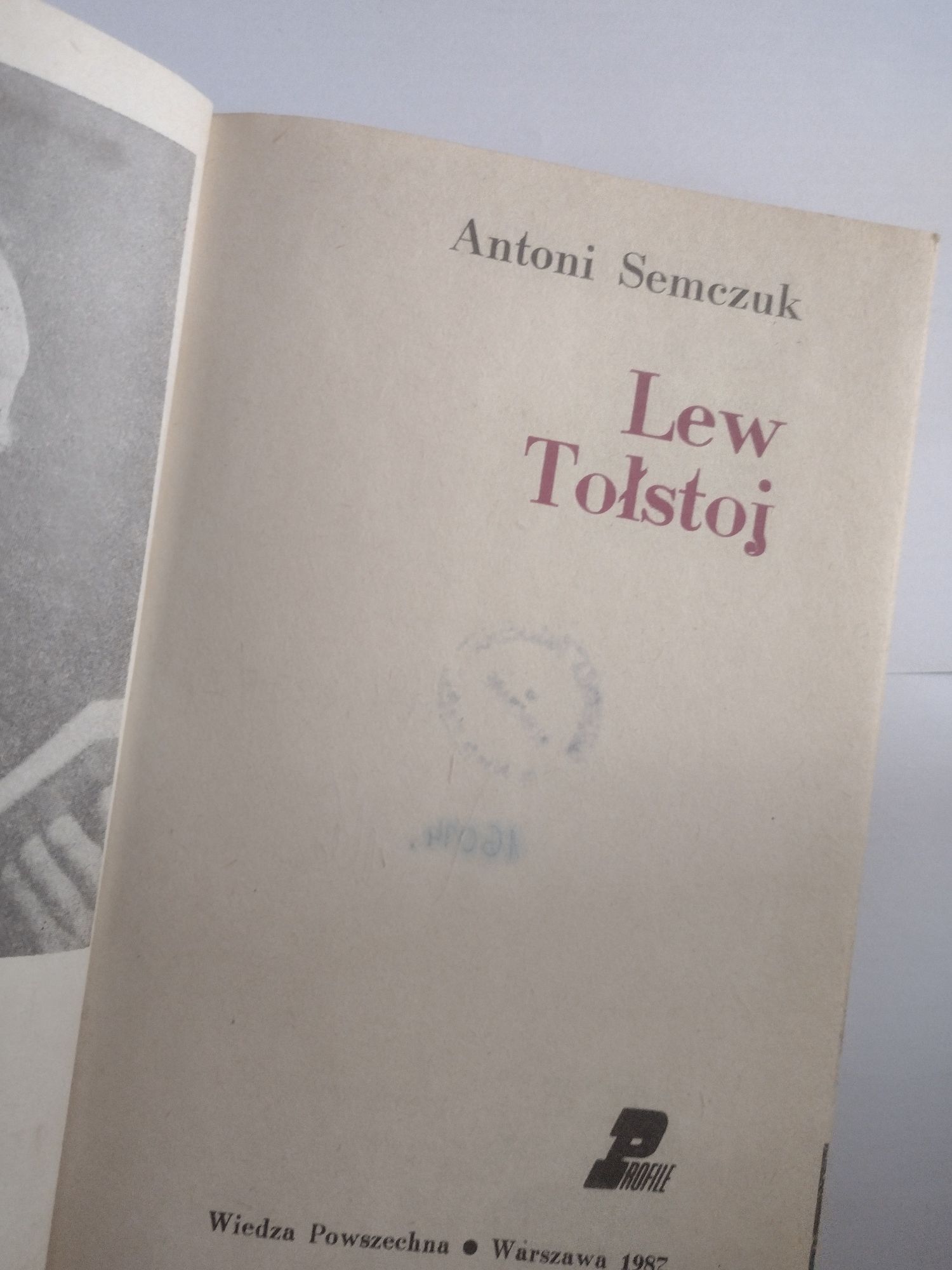 Antoni Semczuk Lew Tołstoj