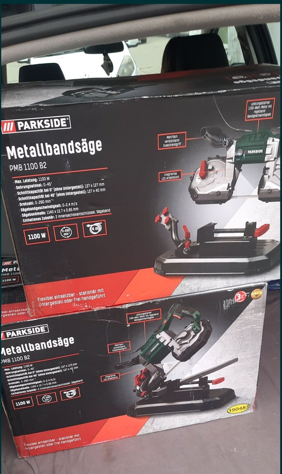Торцовка по металу стрічкова парксайд, ленточна по металу parkside, ак