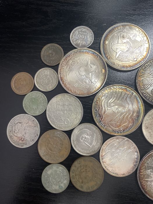 Lote moedas antigas