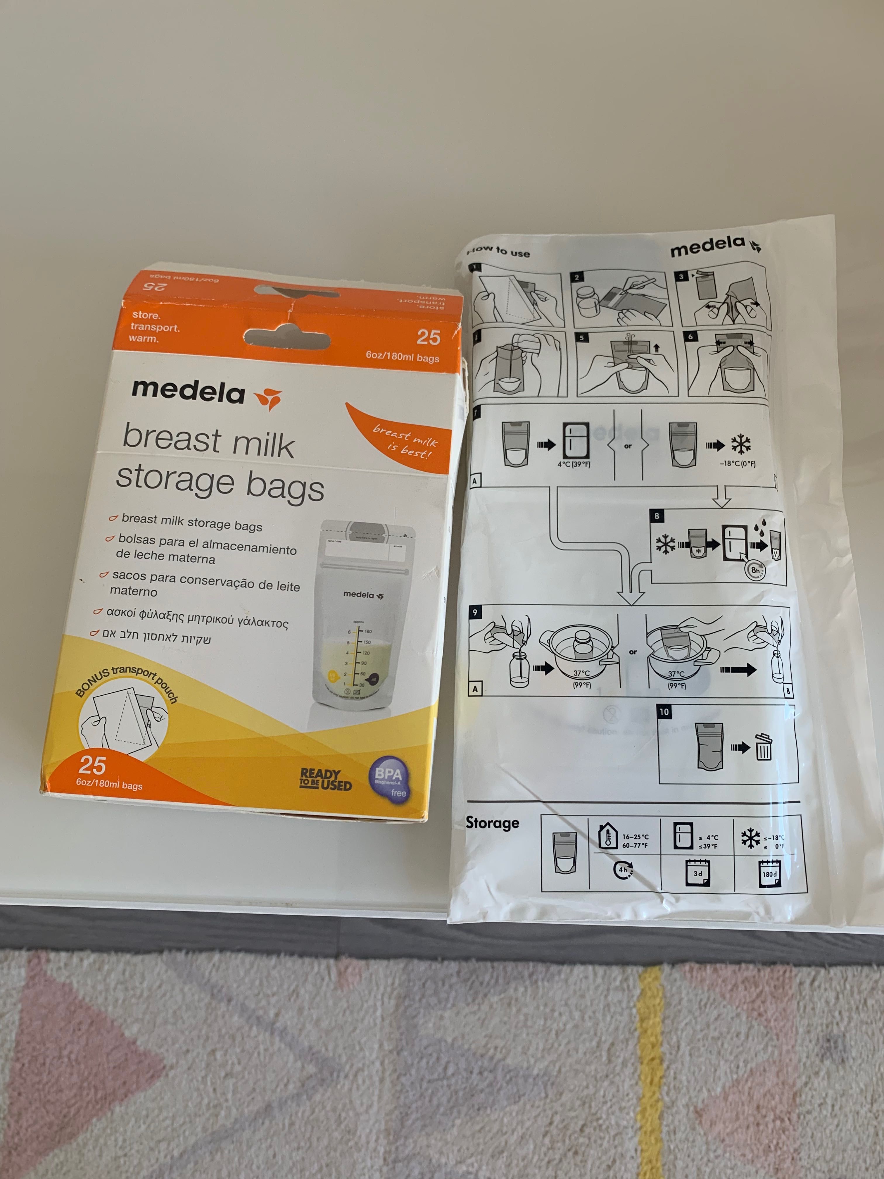 Sacos de congelação de leite materno MEDELA