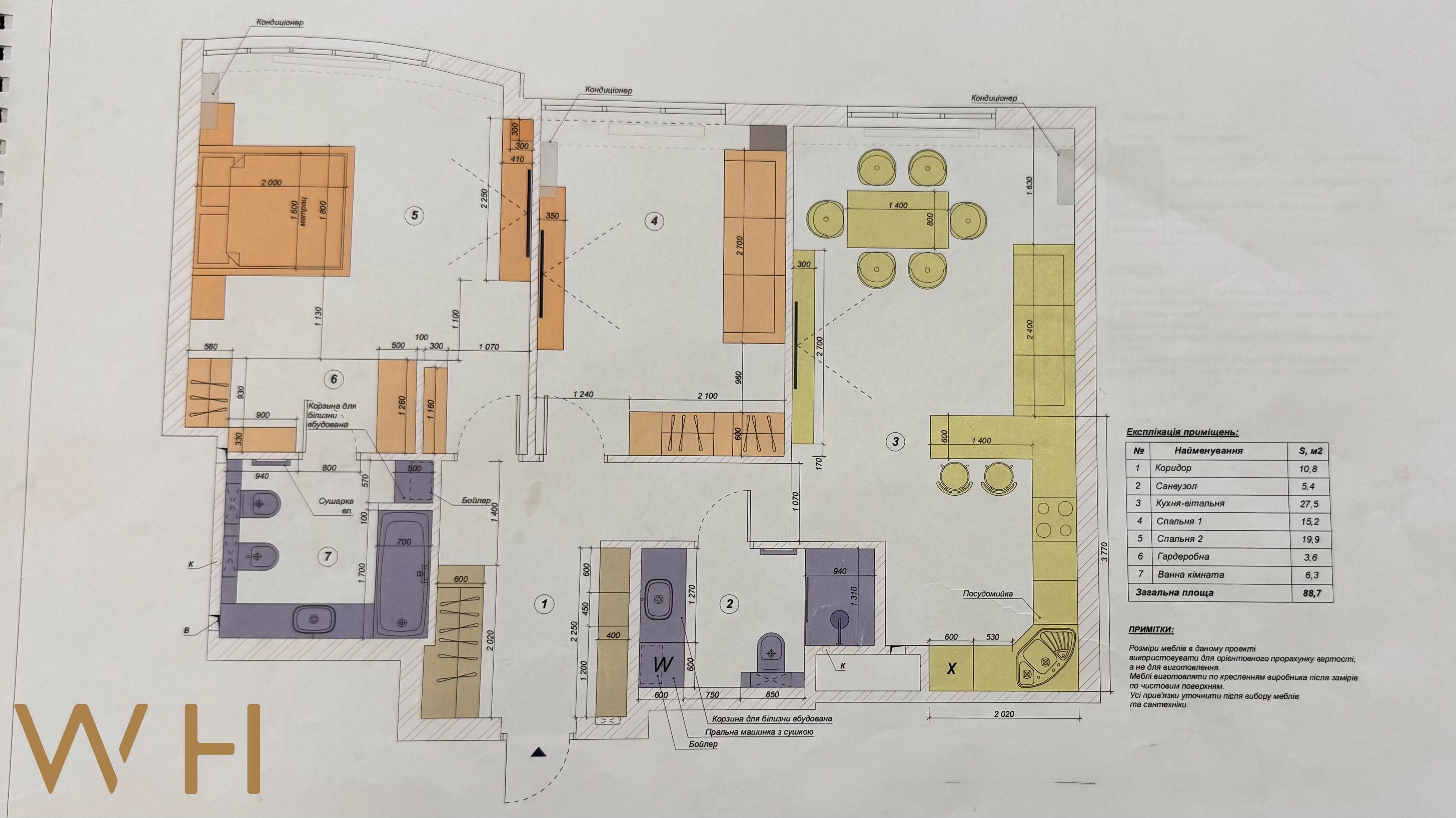 Продаж 2 кім. 86m² вул. Саперне Поле 5, ЖК Бульвар Фонтанів, Печерськ
