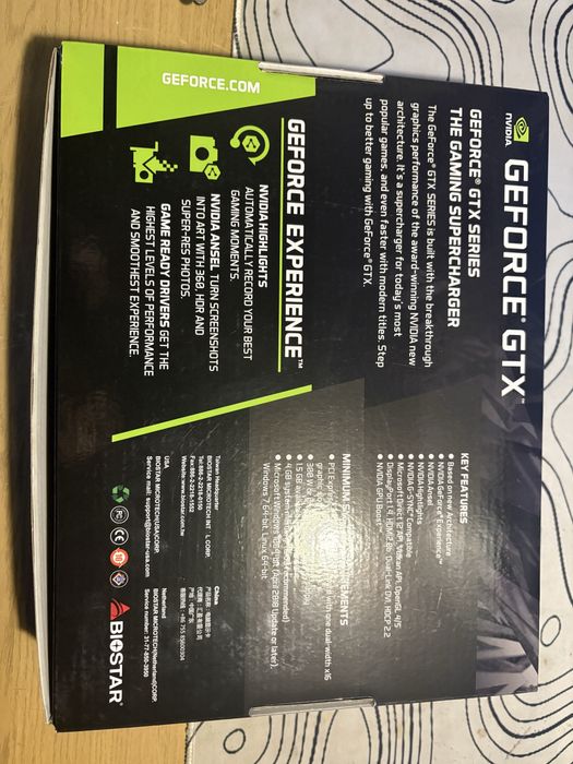 Nvidia geforce gtx 1660 super biostar