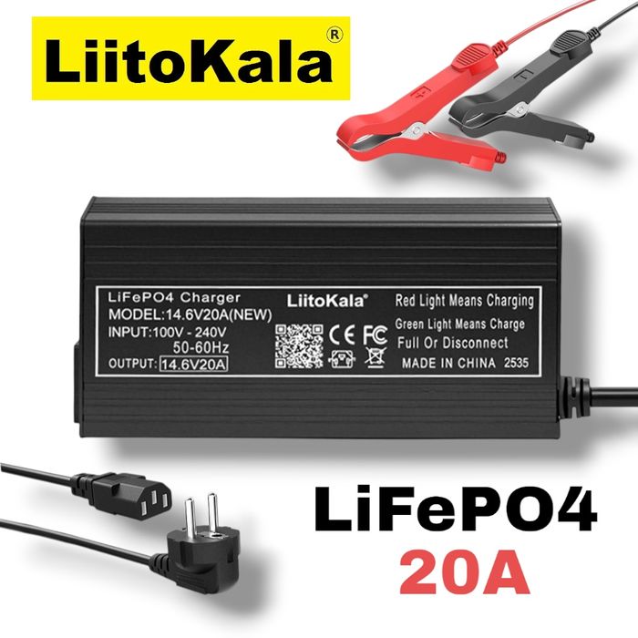 В наявності! Зарядні пристрої 10A, 15А, 20A 12V для LiFePO4, AGM, GEL