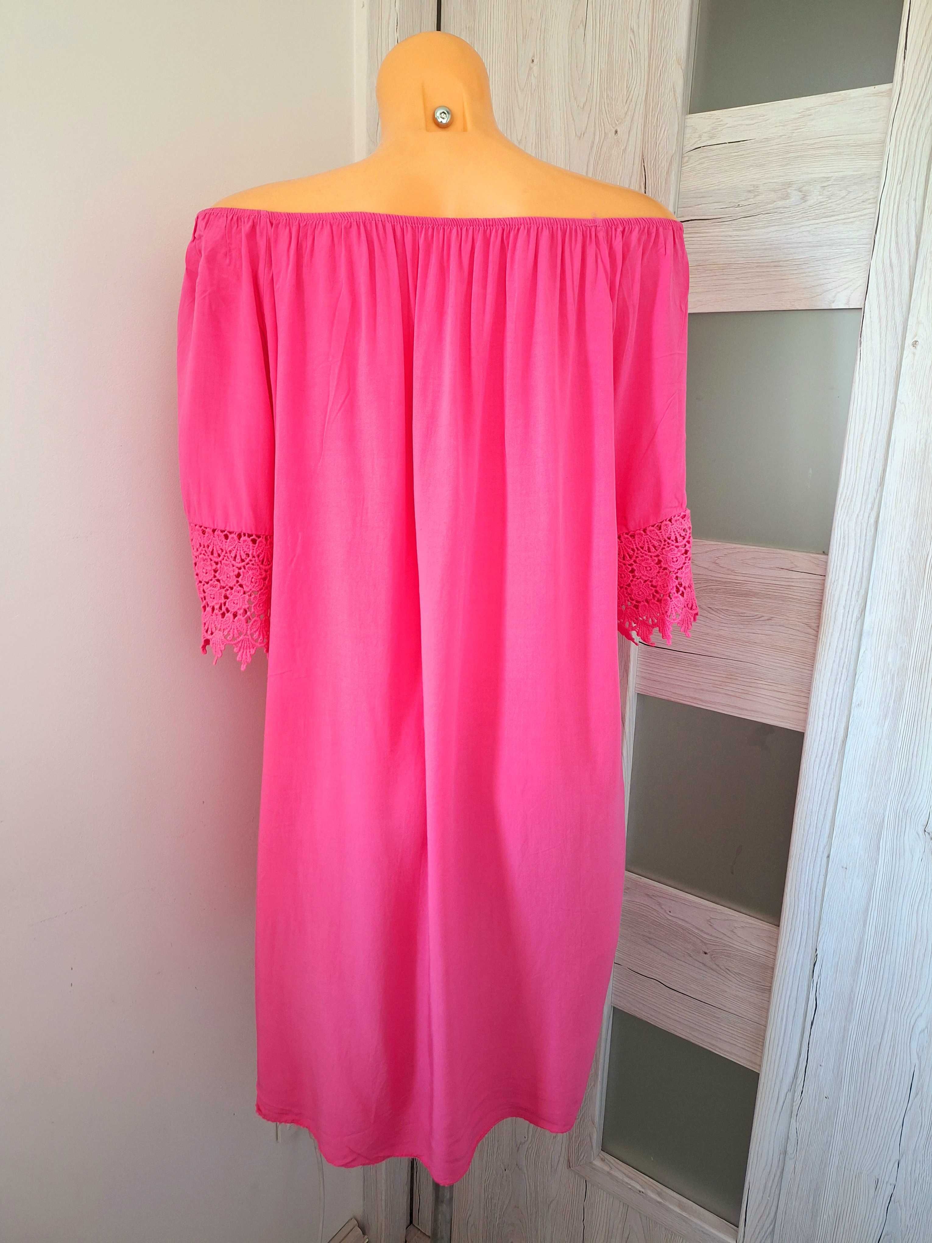 L-XL Sukienka neon lato,nowa