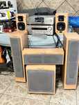 Kino domowe Cabase + odtwarzacz DVD i stereo Sony
