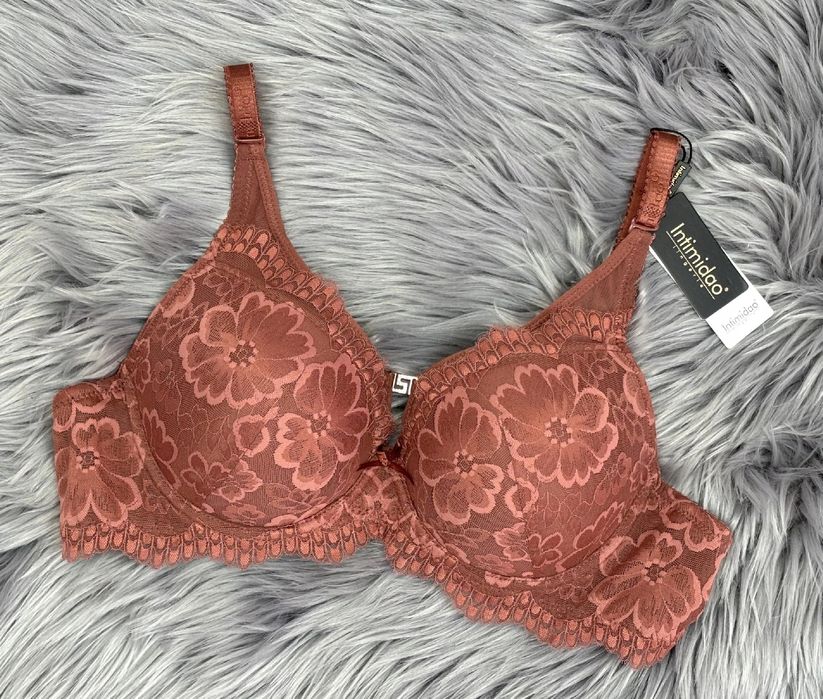 95C Biustonosz push-up Intimidao ceglasty stanik