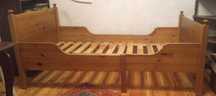 IKEA drewniane łóżko dla dziecka 90x140x170x200 cm Leksvik rosnące