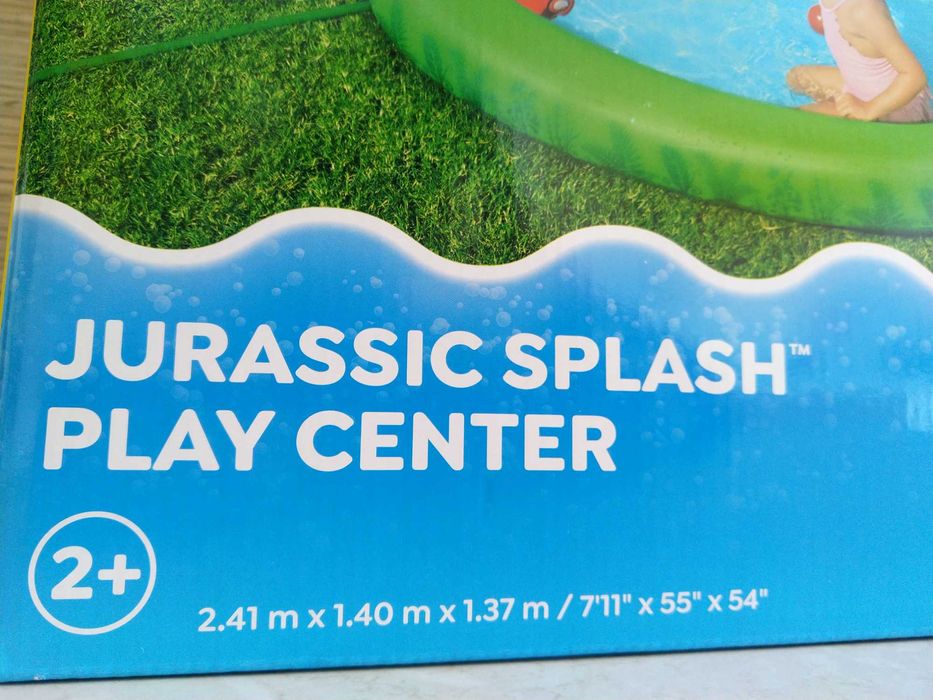 NOWY Basen Dla Dzieci Jurassic Splash Ślizgawka Zraszacz Piłki BESTWAY
