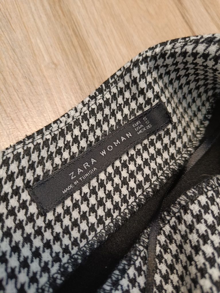 Sukienka MIDI w pepitkę ZARA S