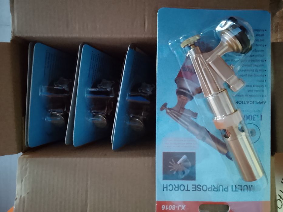 Газовая горелка латунь с пьезоподжигом (опт 200 грн)