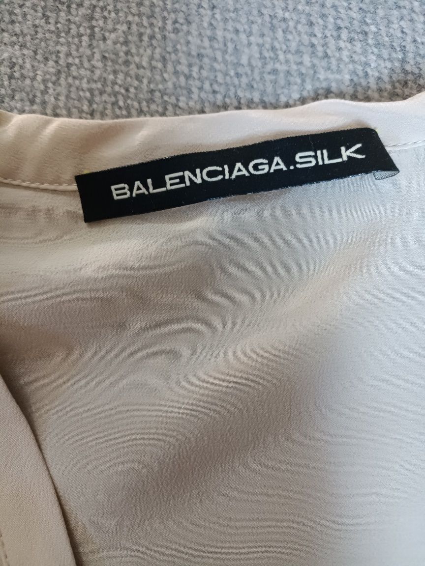 Sukienka Balenciaga jedwab bawełna